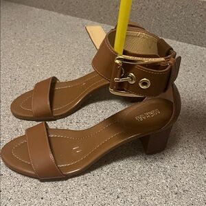 MICHAEL Michael Kors Calder Open Toe Sandals Camel 8.5M